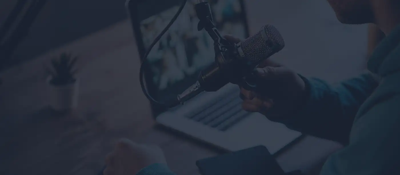WEO media recording the Marketing Matters podcast